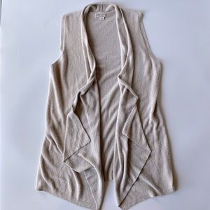 Barefoot Dreams Bamboo Chic Lite Beige Vest size Large